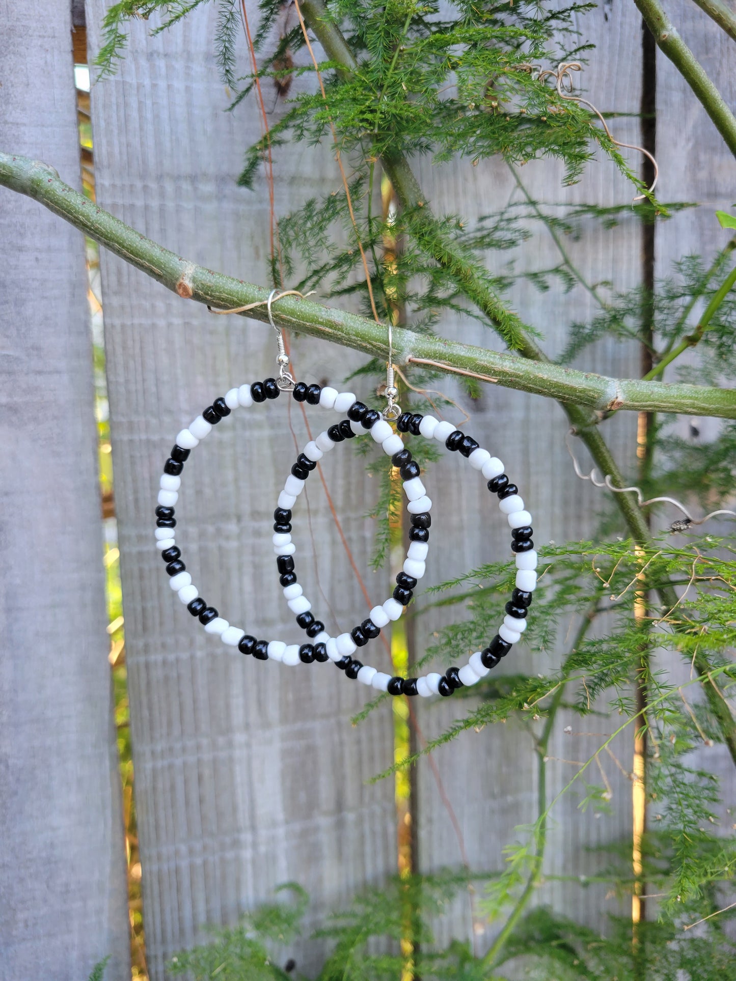 Beaded hoops