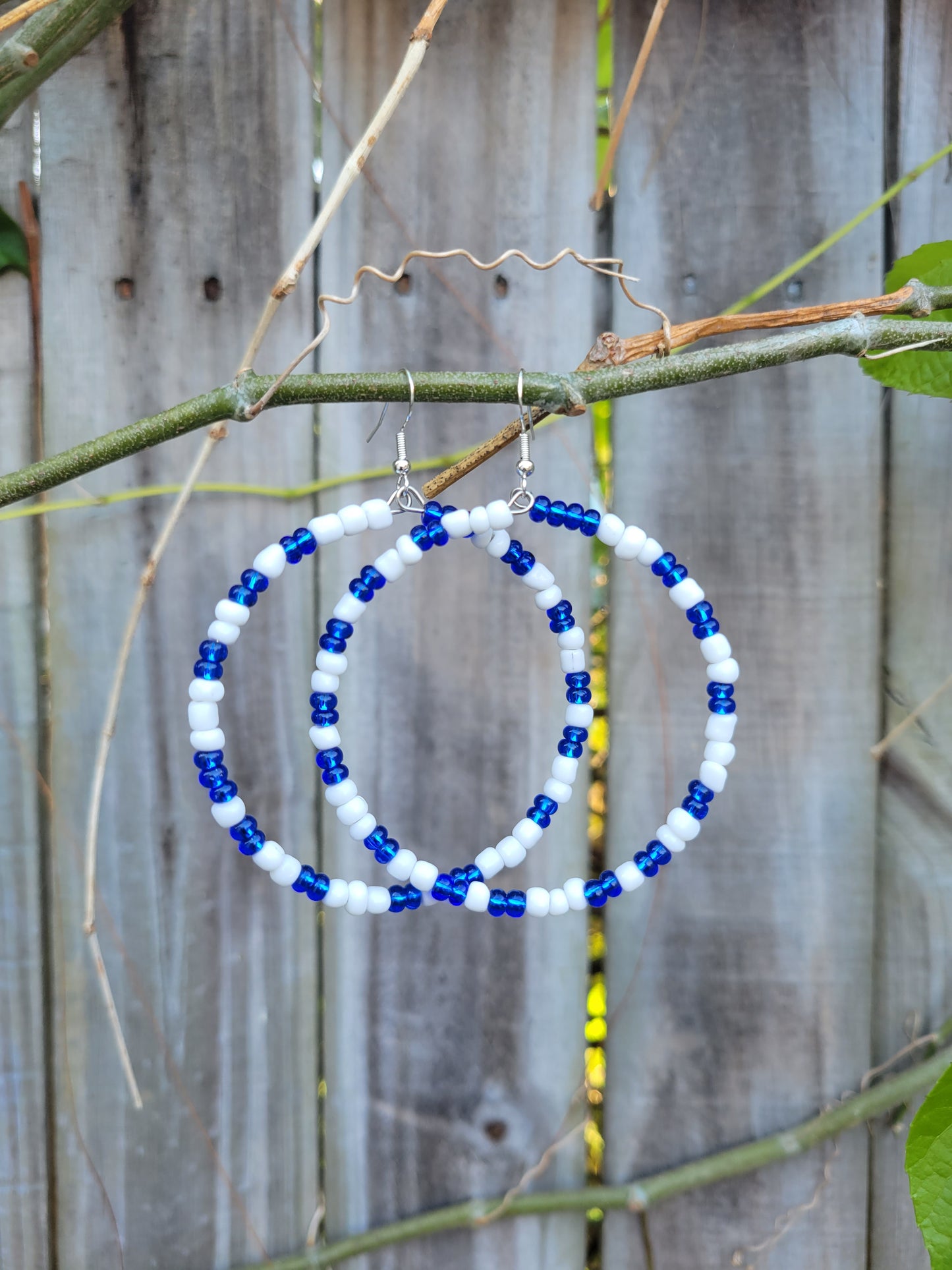 Beaded hoops