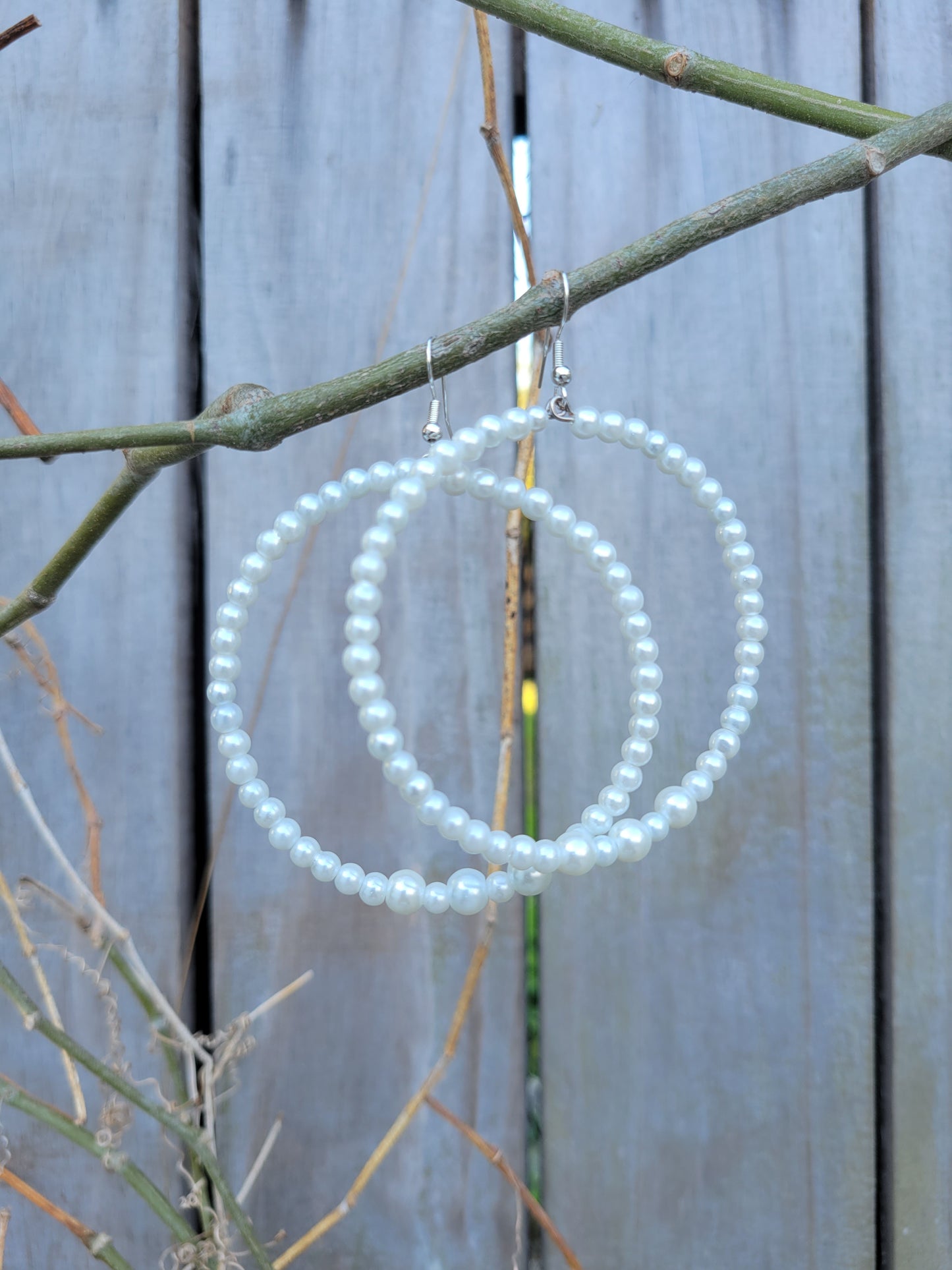 Beaded hoops